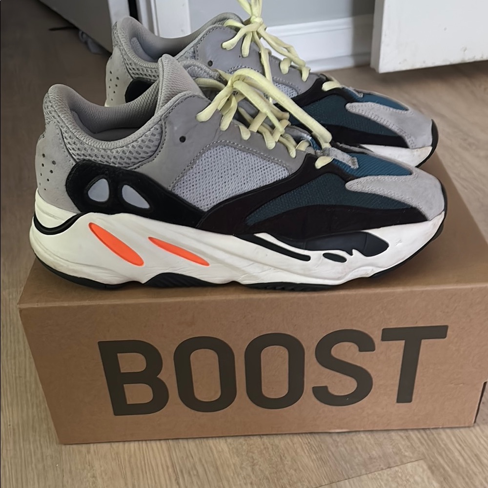 Adidas Yeezy Boost 700 in Gray and Orange